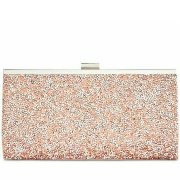 INC International Concepts Lexy Minaudiere Clutch -Rose Gold - Picture 2 of 5